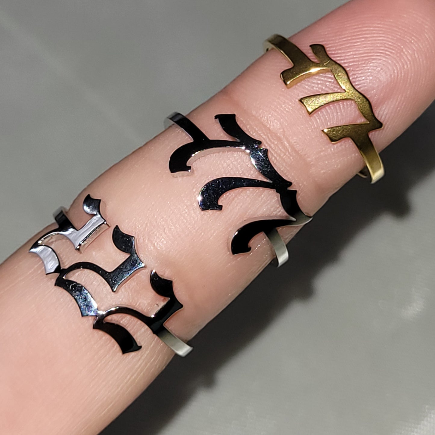 Angel Numbers (777) Fashion Ring (Gold)