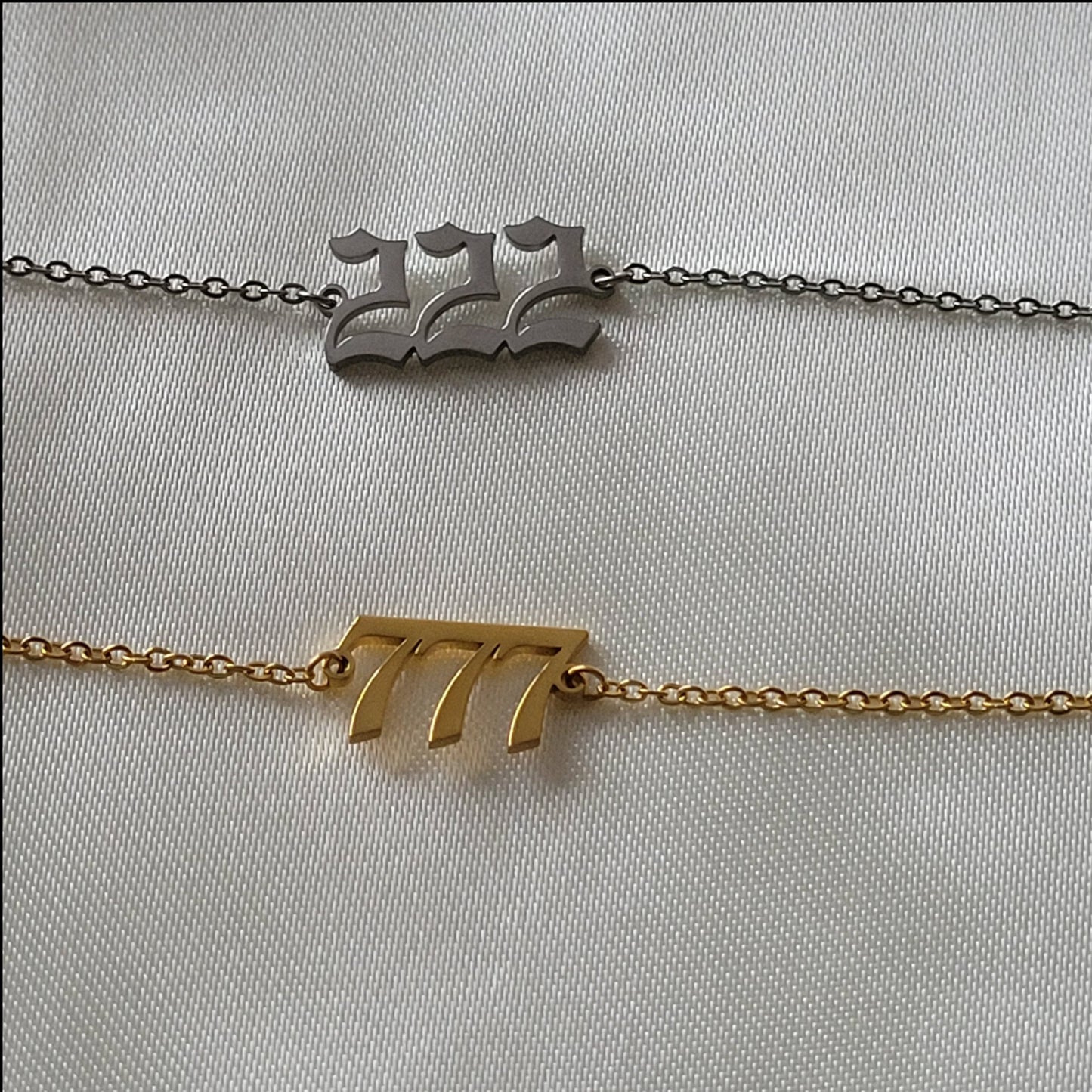 Angel Number (777) Fashion Bracelet (Gold)