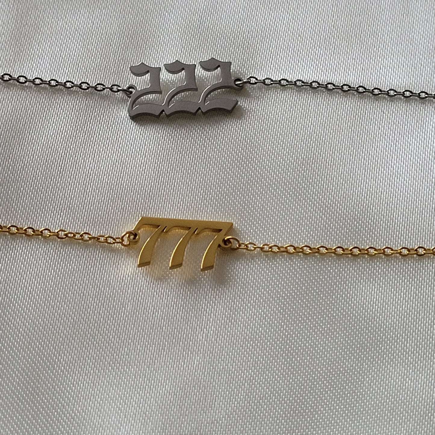 Angel Number (222) Fashion Bracelet (Silver)