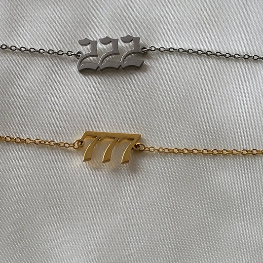 Angel Number (222) Fashion Bracelet (Silver)